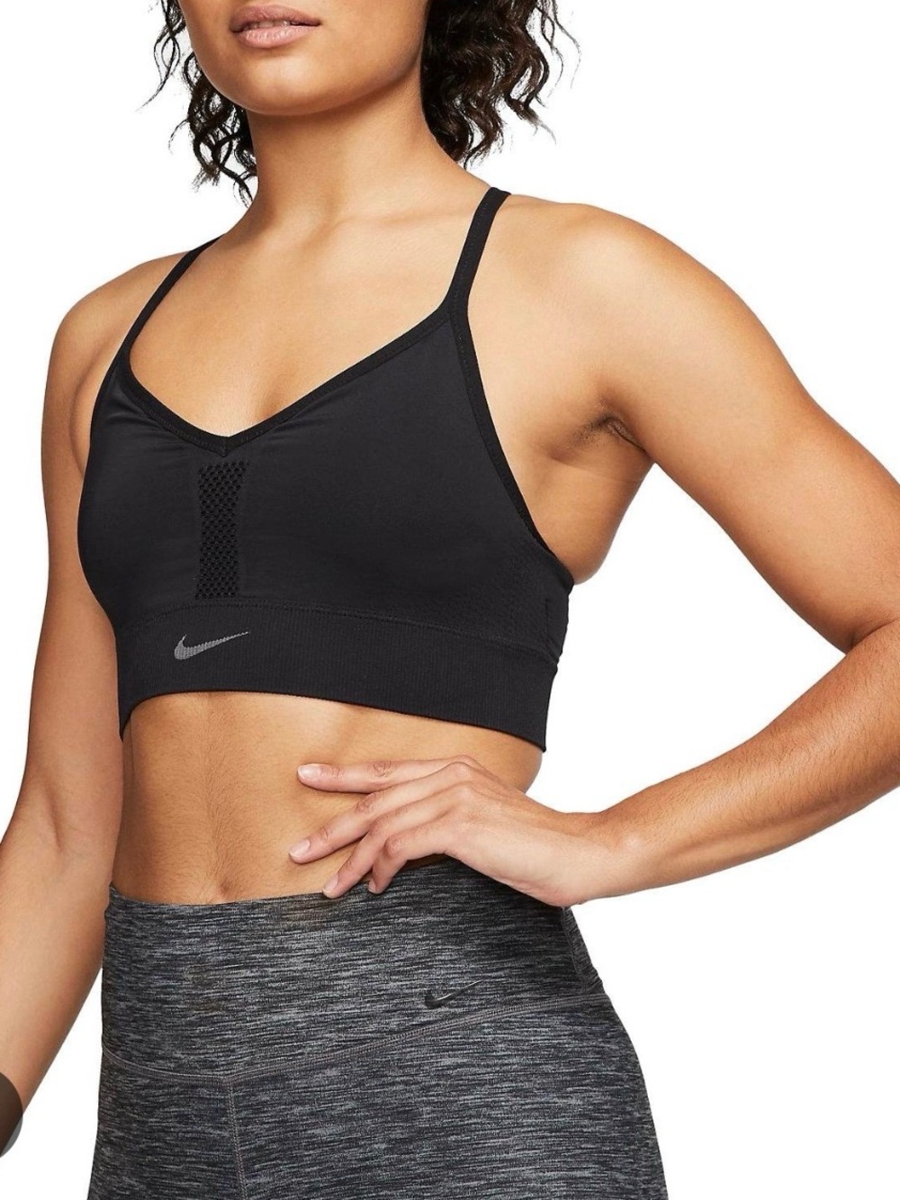 Nike Indy Seamless Sports Bra - Size Small, Black